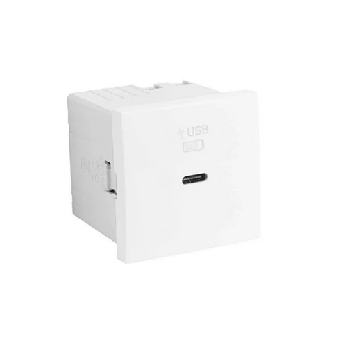EFAPEL 45398_SBR USB-C gyorstöltő aljzat  (30W), fehér