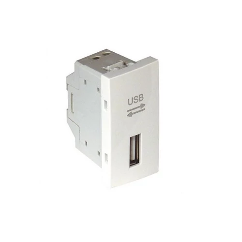 EFAPEL 45437_SBM USB-A adatkommunikációs aljzat, matt fehér - 1 modul