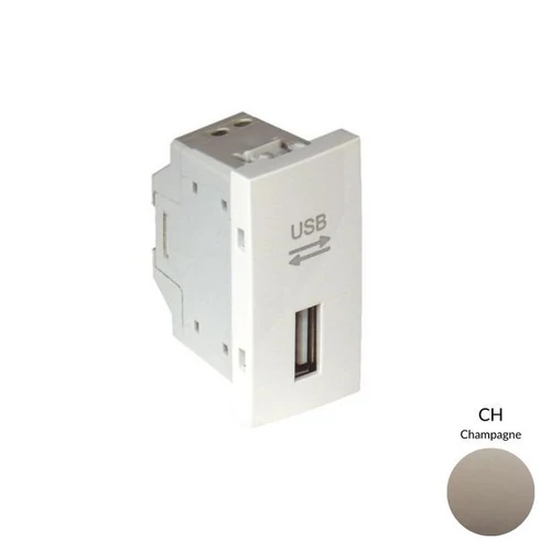 EFAPEL 45437_SCH USB-A adatkommunikációs aljzat, pezsgő - 1 modul