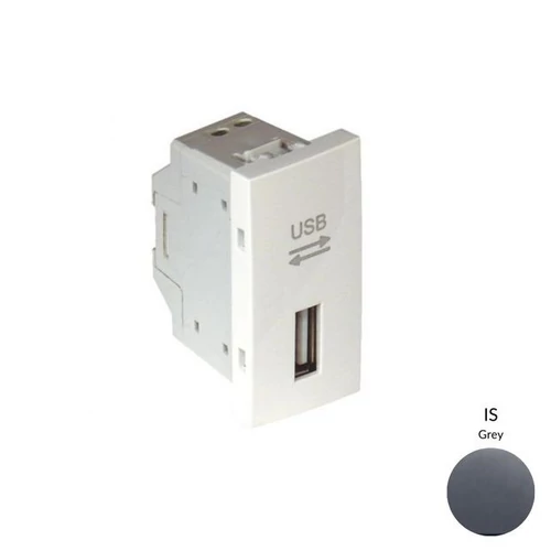 EFAPEL 45437_SIS USB-A adatkommunikációs aljzat, szürke - 1 modul