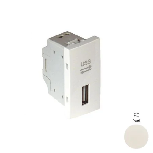 EFAPEL 45437_SPE USB-A adatkommunikációs aljzat, gyöngyház - 1 modul