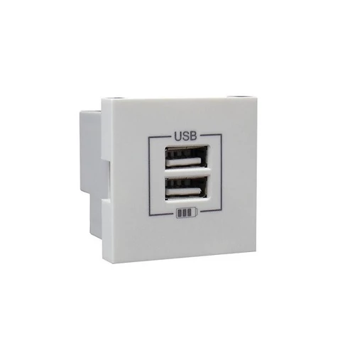 EFAPEL 45439_SBR dupla USB töltő (2x USB-A), fehér