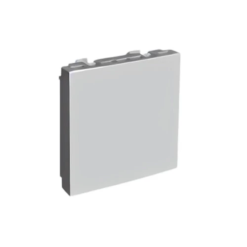 EFAPEL 45677_SAL Quadro 45 vakfedél, alumínium - 2 MODUL