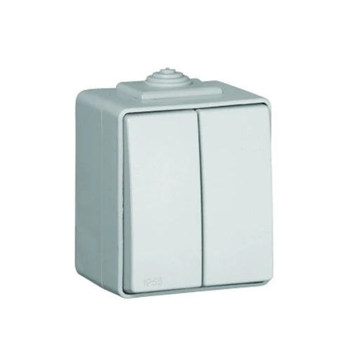 EFAPEL 48101_CCZ IP65 Dupla váltókapcsoló szürke