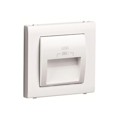 EFAPEL 50673_TBR dupla USB töltő (2x USB-A), 20°-os kimenet, fehér