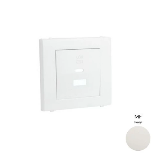 EFAPEL 50674_TMF dupla töltő aljzat fedél (USB-A + USB-C), elefántcsont