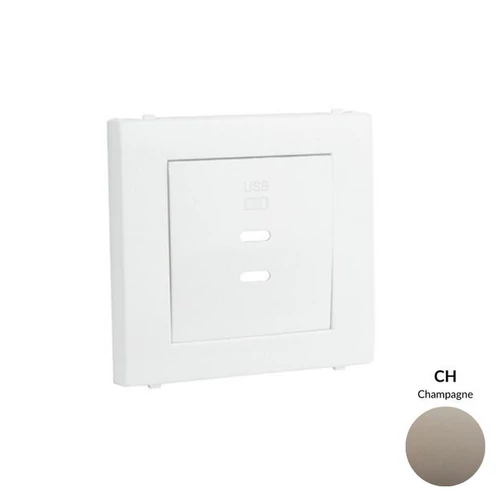 EFAPEL 50675_TCH dupla töltő aljzat fedél (2x USB-C), pezsgő