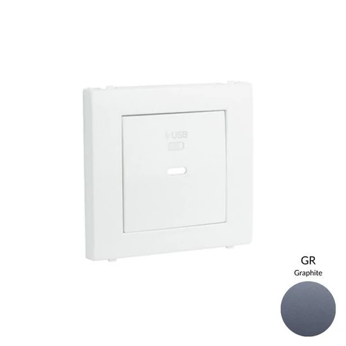 EFAPEL 50676_TGR USB-C töltő aljzat fedél, gránit