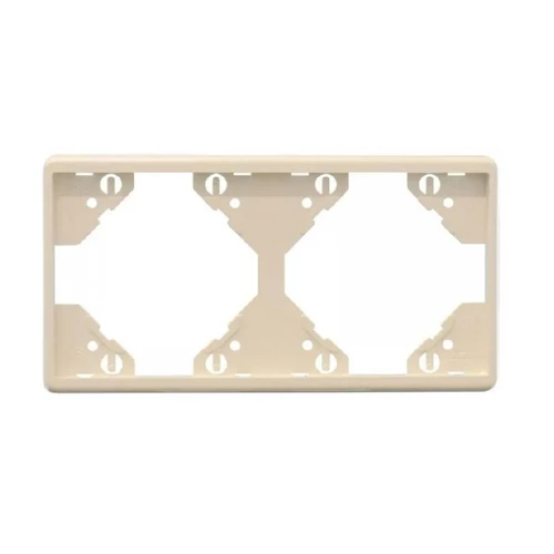 EFAPEL 50921_TMF Apolo 5000 vízszintes kettes keret, elefántcsont színű