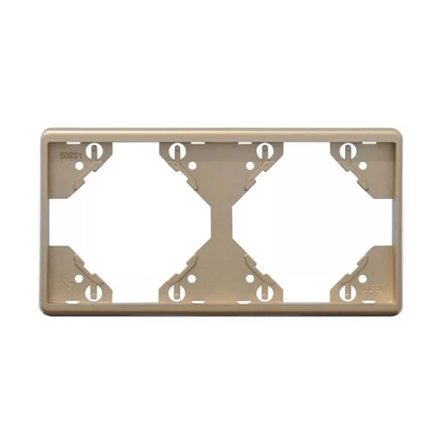 EFAPEL 50921_TPL Apolo 5000 vízszintes kettes keret, platina színű