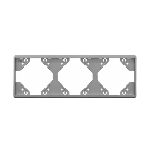 EFAPEL 50931_TPR Apolo 5000 vízszintes hármas keret, ezüst színű