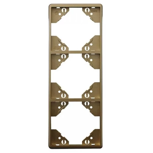 EFAPEL 50932_TCH Apolo 5000 függőleges hármas keret, pezsgő színű