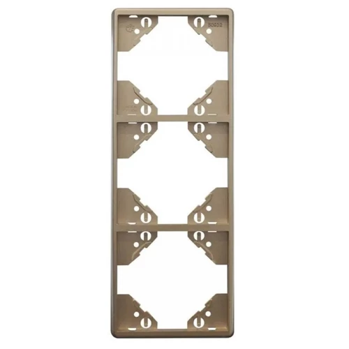 EFAPEL 50932_TPL Apolo 5000 függőleges hármas keret, platina színű