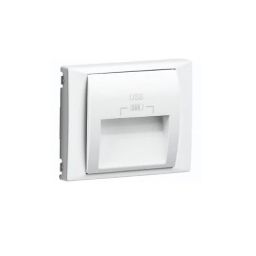 EFAPEL 70673_TBR dupla USB töltő (2x USB-A), 20°-os kimenet, fehér