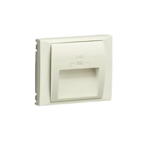 EFAPEL 70673_TMF dupla USB töltő (2x USB-A), 20°-os kimenet, elefántcsont