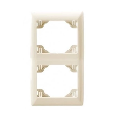 EFAPEL 70922_TMF sirius70 függőleges kettes keret, elefántcsont színű