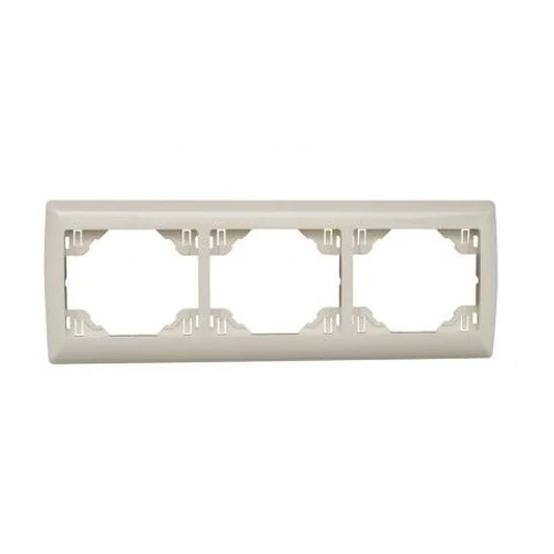 EFAPEL 70931_TMF sirius70 vízszintes hármas keret, elefántcsont színű