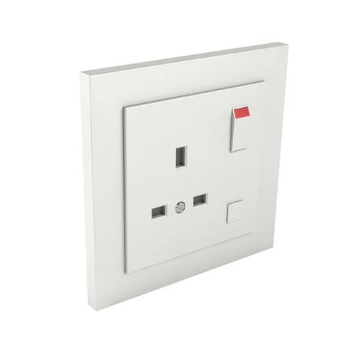 EFAPEL 90184_CGE Komplett csatlakozóaljzat (brit típusú) jég