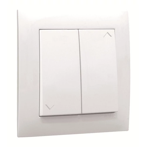 EFAPEL 90281_CBR Dupla redőnyvezérlő nyomógomb; 10A - 250V~, fehér színű