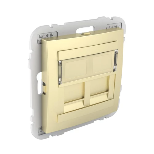EFAPEL 90442_SDU dupla RJ45 keretszerelvény, arany