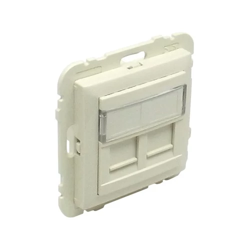 EFAPEL 90442_SMF dupla RJ45 keretszerelvény, elefántcsont