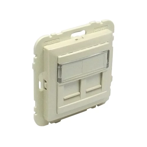 EFAPEL 90442_SPE dupla RJ45 keretszerelvény, gyöngyház