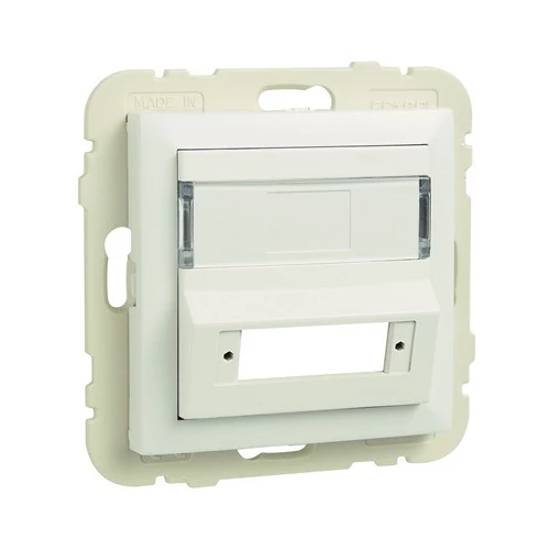 EFAPEL 90448_SBR Fedlap SC APC duplex csatlakozóhoz (csatlakozó nélkül) fehér