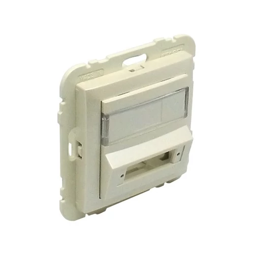 EFAPEL 90448_SPE Fedlap SC APC duplex csatlakozóhoz (csatlakozó nélkül) gyöngyház