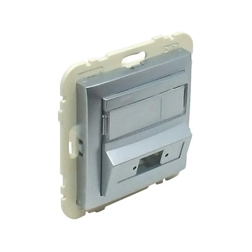 EFAPEL 90449_SAL Fedlap SC APC Simplex / LC duplex csatlakozóhoz (csatlakozó nélkül) alumínium