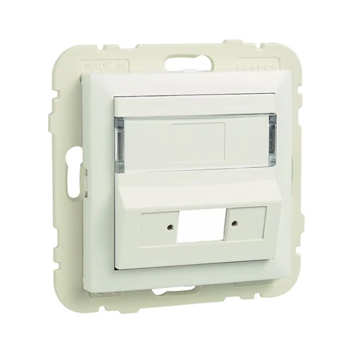 EFAPEL 90449_SBR Fedlap SC APC Simplex / LC duplex csatlakozóhoz (csatlakozó nélkül) fehér