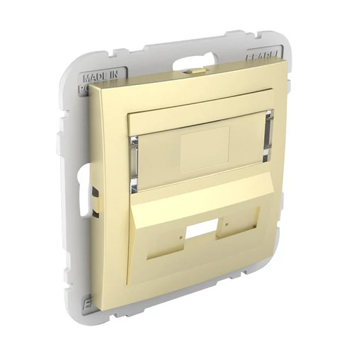 EFAPEL 90449_SDU Fedlap SC APC Simplex / LC duplex csatlakozóhoz (csatlakozó nélkül) arany