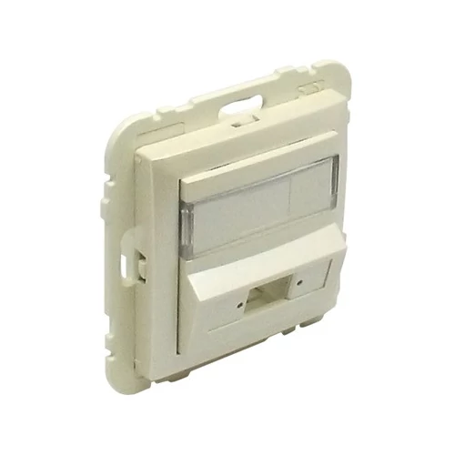 EFAPEL 90449_SPE Fedlap SC APC Simplex / LC duplex csatlakozóhoz (csatlakozó nélkül) gyöngyház