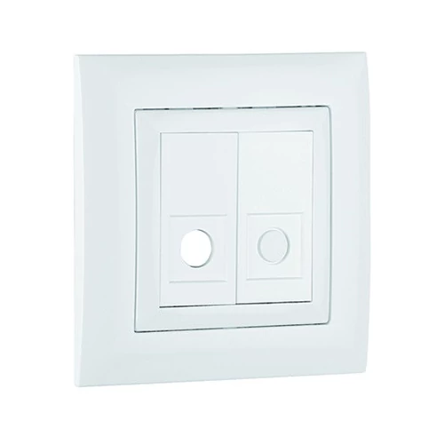 EFAPEL 90459 SBR Fedlap kerettel dupla optikai csatlakozóhoz