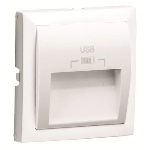 EFAPEL 90673_TBR Fedlap dupla USB-A aljzathoz 
(20°-os), fehér