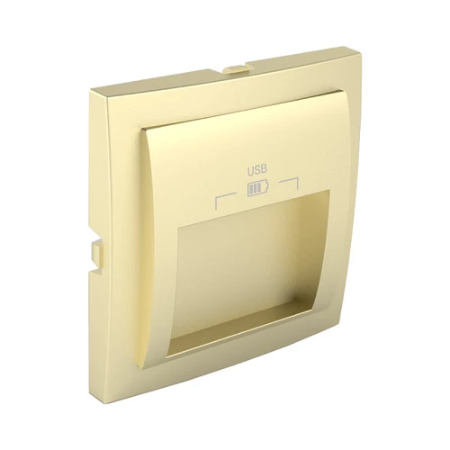 EFAPEL 90673_TDU Fedlap dupla USB-A aljzathoz 
(20°-os), arany