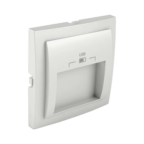 EFAPEL 90673_TGE Fedlap dupla USB-A aljzathoz 
(20°-os), jég