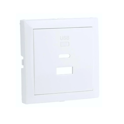 EFAPEL 90674_TBR Fedlap dupla töltő aljzathoz (USB-A + USB-C), fehér