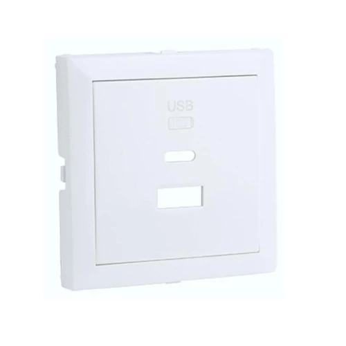 EFAPEL 90674_TGE Fedlap dupla töltő aljzathoz (USB-A + USB-C), jég