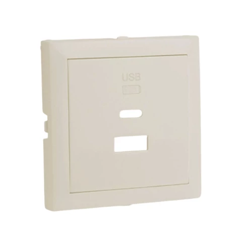 EFAPEL 90674_TMF Fedlap dupla töltő aljzathoz (USB-A + USB-C), elefántcsont