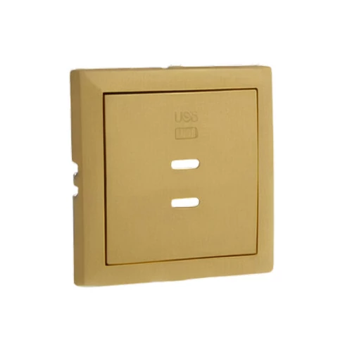 EFAPEL 90675_TDU Fedlap dupla töltő aljzathoz (2x USB-C), arany