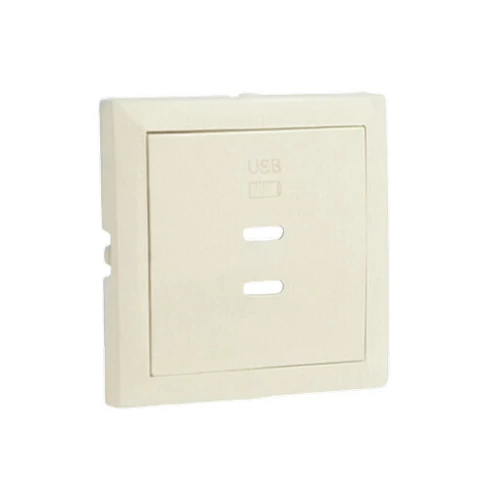 EFAPEL 90675_TMF Fedlap dupla töltő aljzathoz (2x USB-C), elefántcsont