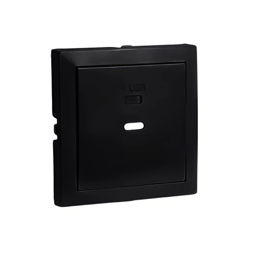 EFAPEL 90676_TPM Fedlap USB-C töltő aljzathoz, fekete