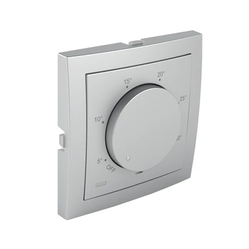 EFAPEL 90746_TAL Fedlap tekerőgombos termosztáthoz, alumínium színű