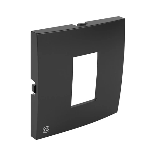 EFAPEL 90751_TPM Fedlap RJ 45-ös csatlakozóhoz, fekete