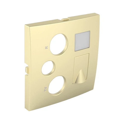 EFAPEL 90770_TDU 21544, 21545 Multimédia aljzat fedlap, arany