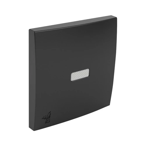 EFAPEL 90796_TPM Egyes billentyű jelzőfényes pincér jellel fekete