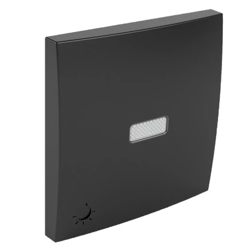 EFAPEL 90797_TPM Egyes billentyű jelzőfényes lámpa jellel fekete