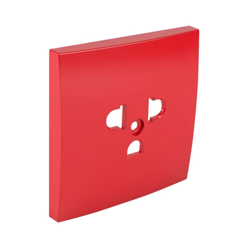 EFAPEL 90841_TVM Fedlap csatlakozóaljzathoz EURO-USA típus piros