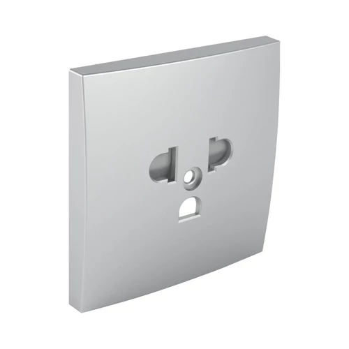 EFAPEL 90842_TAL Fedlap csatlakozóaljzathoz, gyerekzáras EURO-USA_Típus alumínium