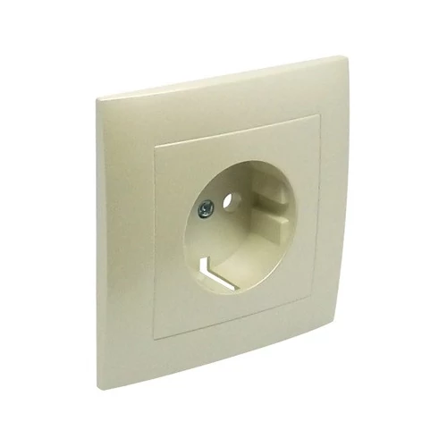 EFAPEL 90902_TPE Fedlap kerettel Schuko csatlakozóaljzathoz gyöngyház